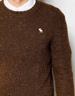 Hooded jacquard jumper